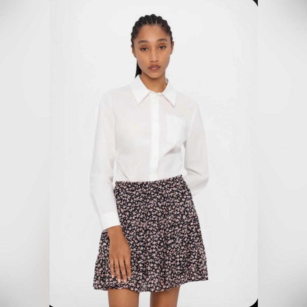 MICHAEL Michael Kors- NWT- FLORAL STUD TIER MINI SKIRT- Dustyrose